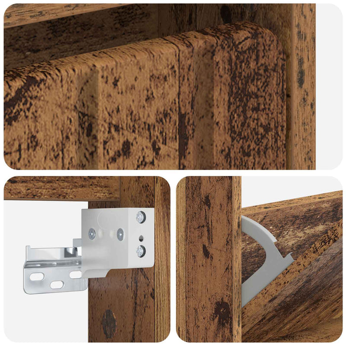 Dulap pentru pantofi montat pe perete ZWOLLE 71 x 17 x 43 cm WALTI