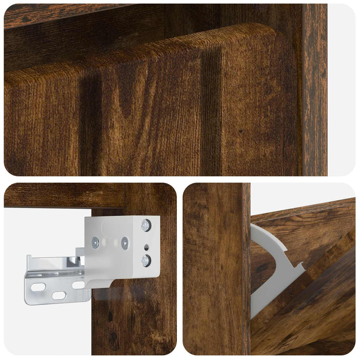 Dulap pentru pantofi montat pe perete ZWOLLE 71 x 17 x 86 cm WALTI