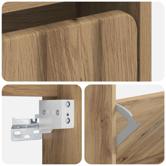 Dulap pentru pantofi montat pe perete ZWOLLE 71 x 17 x 86 cm WALTI