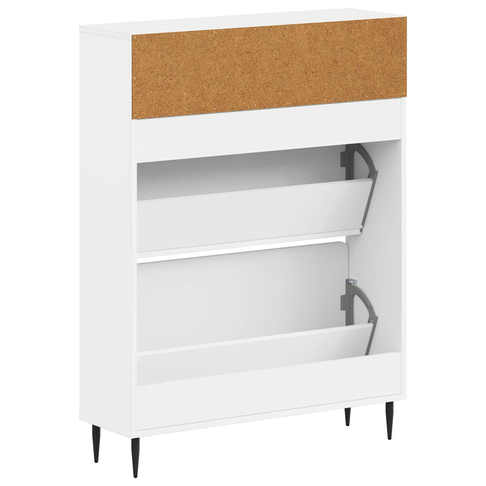 Dulap pentru pantofi ZWOLLE 78 x 24 x 103 cm Lemn prelucrat Alb WALTI