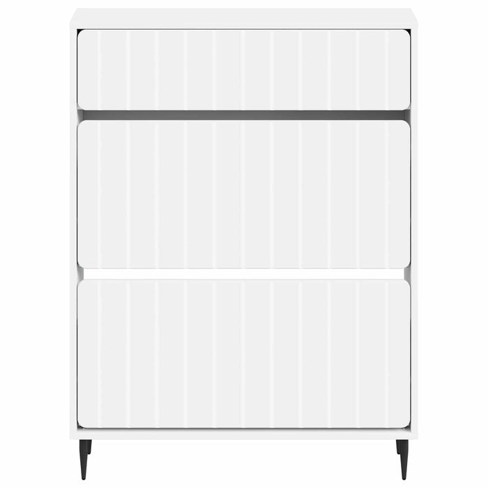 Dulap pentru pantofi ZWOLLE 78 x 24 x 103 cm Lemn prelucrat Alb WALTI