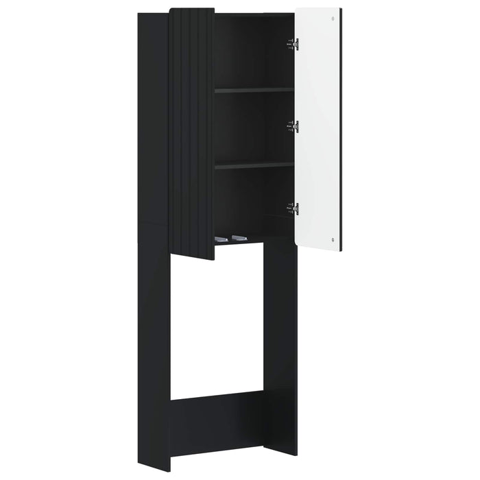 Dulap pentru toaletă ZWOLLE Negru 66 x 25,5 x 190 cm WALTI