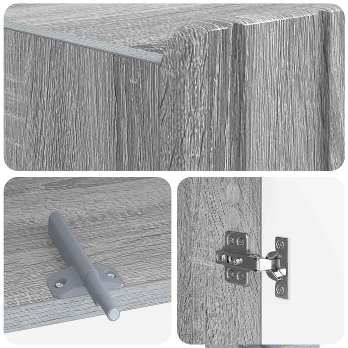 Dulap pentru toaletă ZWOLLE Sonoma gri 66 x 25,5 x 190 cm WALTI