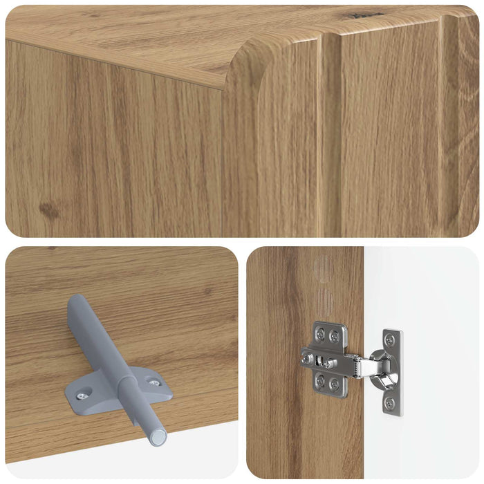 Dulap pentru toaletă ZWOLLE Stejar Artizanal 66 x 25,5 x 190 cm WALTI