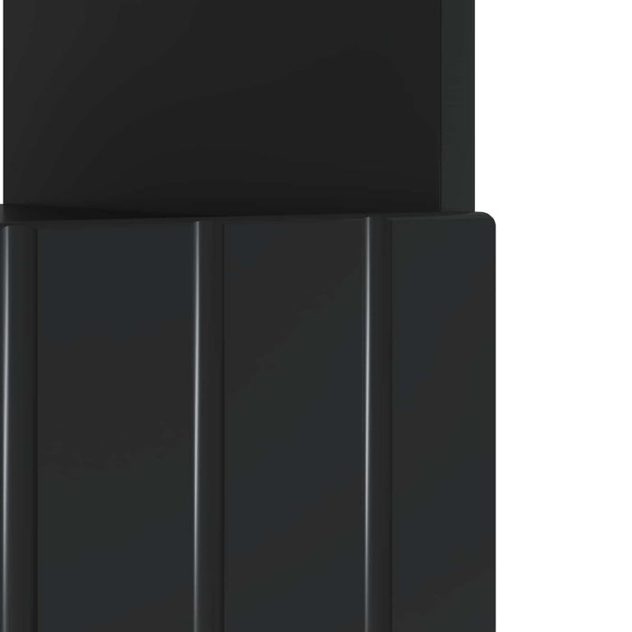 Cabinet TV cu LED Negru Lemn prelucrat WALTI
