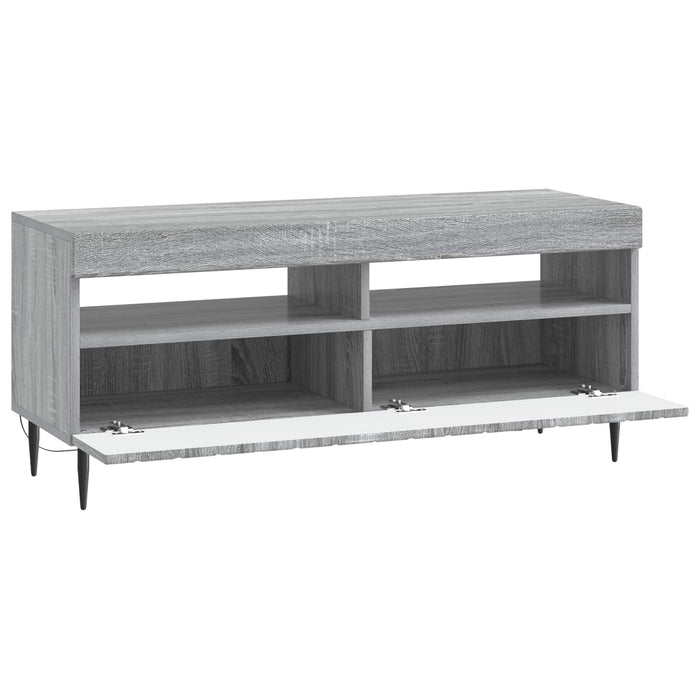 Cabinet TV cu LED Sonoma gri Lemn prelucrat WALTI