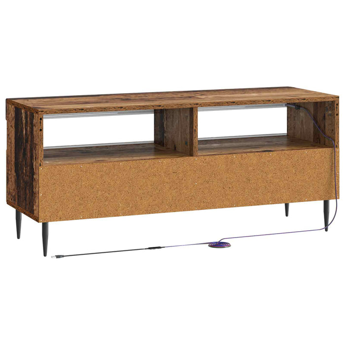 Cabinet TV cu LED Lemn vechi Lemn prelucrat WALTI