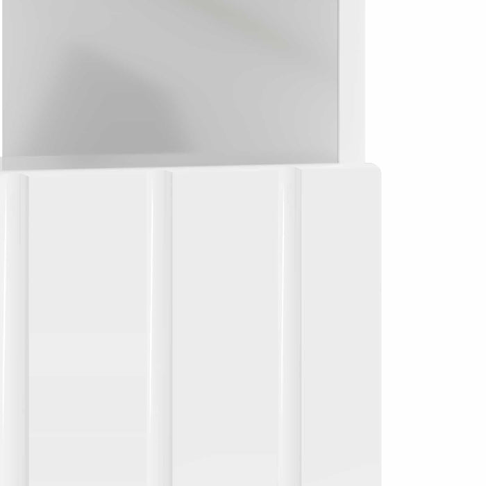 Cabinet TV cu LED Alb foarte lucios Lemn prelucrat WALTI