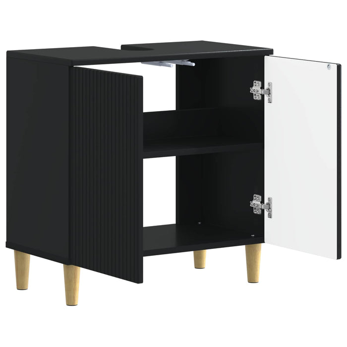 Dulap pentru Chiuveta de Baie ARNHEM Negru 59,5 x 31,5 x 59 cm - WALTI WALTI