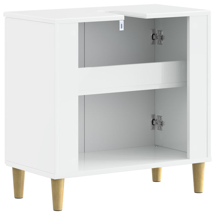 Dulap pentru Chiuveta de Baie ARNHEM Alb foarte lucios - WALTI WALTI