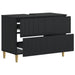 Dulap pentru Chiuveta de Baie ARNHEM Negru 82 x 41 x 59 cm - WALTI WALTI