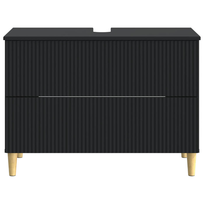 Dulap pentru Chiuveta de Baie ARNHEM Negru 82 x 41 x 59 cm - WALTI WALTI