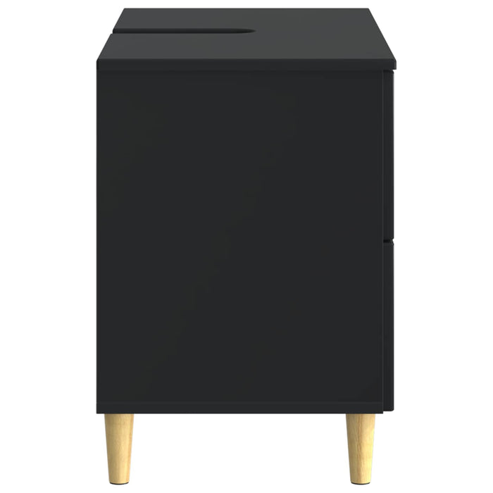 Dulap pentru Chiuveta de Baie ARNHEM Negru 82 x 41 x 59 cm - WALTI WALTI