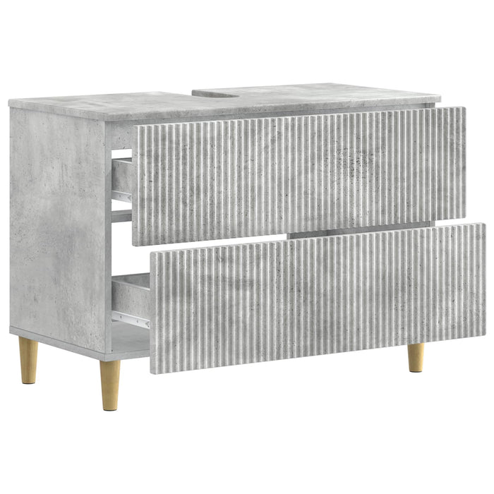 Dulap pentru Chiuveta de Baie ARNHEM Gri Beton 82 x 41 x 59 cm - WALTI WALTI