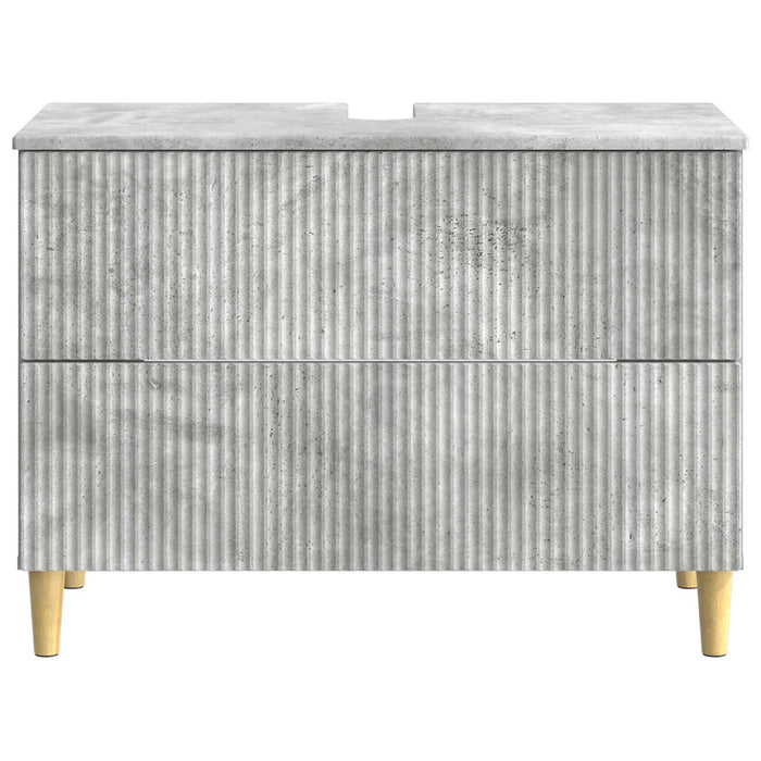 Dulap pentru Chiuveta de Baie ARNHEM Gri Beton 82 x 41 x 59 cm - WALTI WALTI