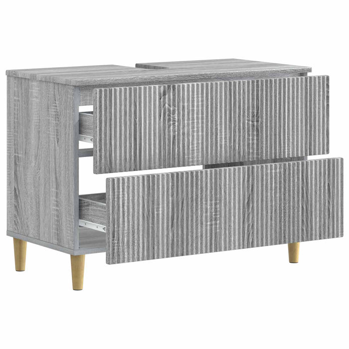 Dulap pentru Chiuveta de Baie ARNHEM Sonoma gri 82 x 41 x 59 cm - WALTI WALTI