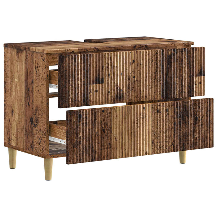 Dulap pentru Chiuveta de Baie ARNHEM Lemn vechi 82 x 41 x 59 cm - WALTI WALTI