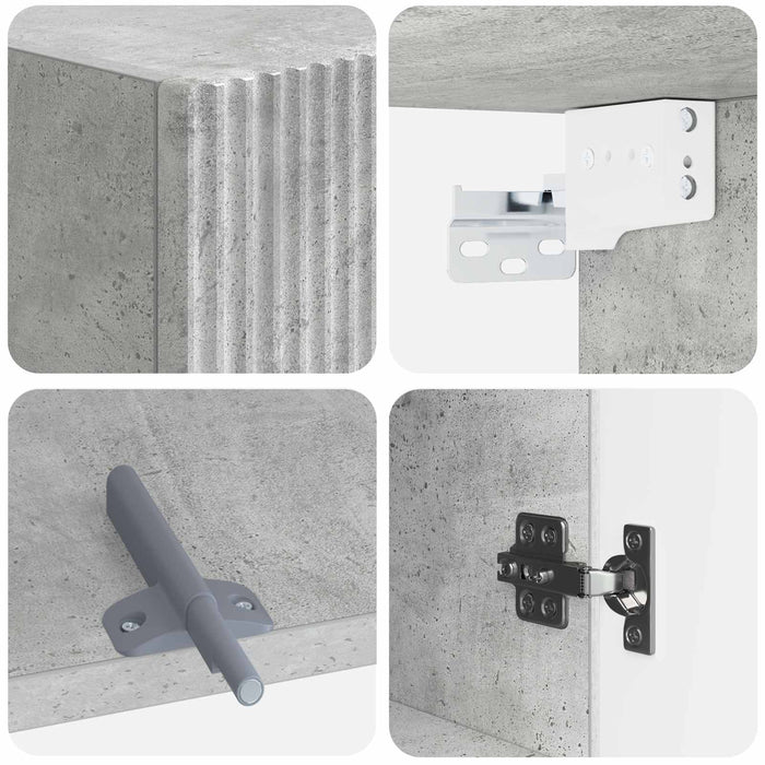 Dulap de perete pentru baie ARNHEM Gri Beton 30 x 31 x 59 cm WALTI