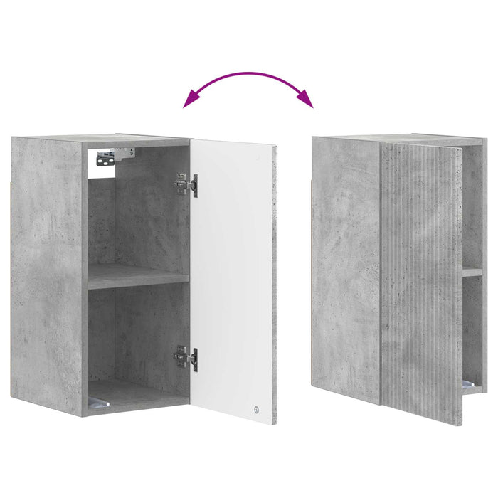 Dulap de perete pentru baie ARNHEM Gri Beton 30 x 31 x 59 cm WALTI