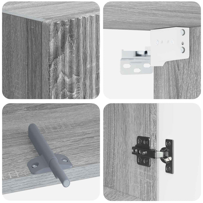 Dulap de perete pentru baie ARNHEM Sonoma gri 30 x 31 x 59 cm WALTI