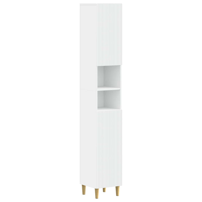 Cabinet de Baie cu Raft Deschis ARNHEM Alb 30 x 31 x 190 cm WALTI
