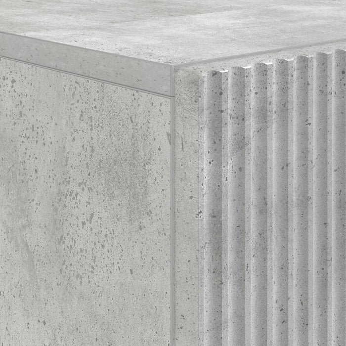 Cabinet de Baie cu Raft Deschis ARNHEM Gri Beton WALTI