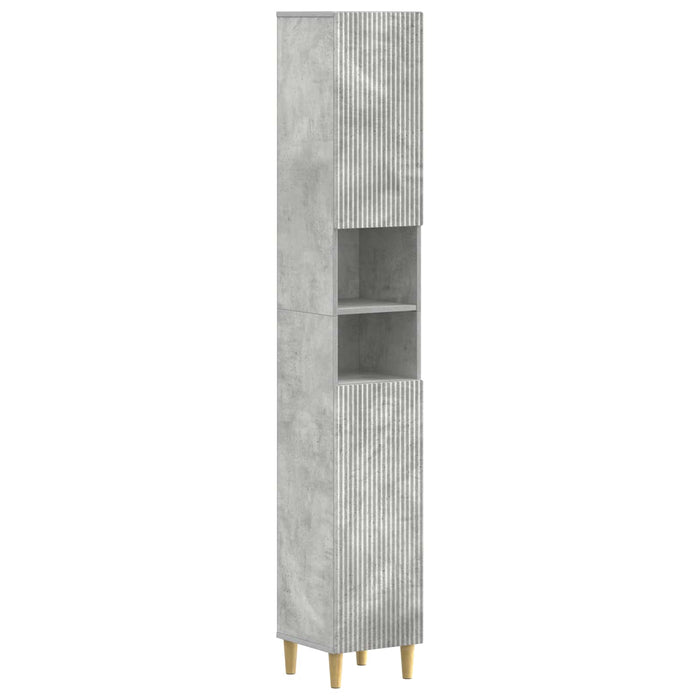 Cabinet de Baie cu Raft Deschis ARNHEM Gri Beton WALTI