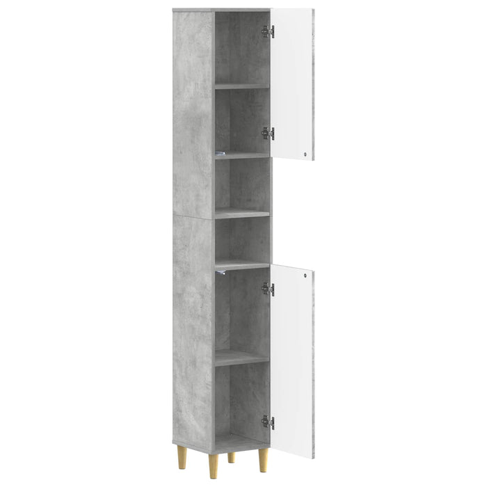 Cabinet de Baie cu Raft Deschis ARNHEM Gri Beton WALTI