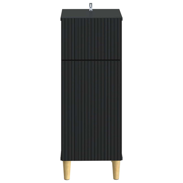 Dulap de Depozitare pentru Baie ARNHEM Negru 30 x 31 x 80 cm WALTI