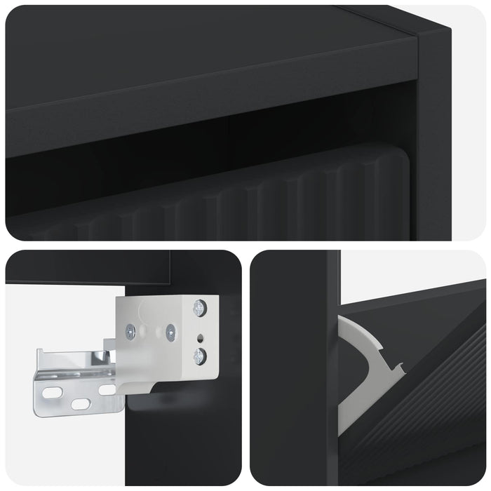 Dulap pentru pantofi montat pe perete ARNHEM 71 x 17 x 43 cm WALTI