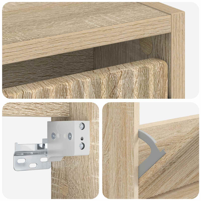Dulap pentru pantofi montat pe perete ARNHEM 71 x 17 x 86 cm WALTI