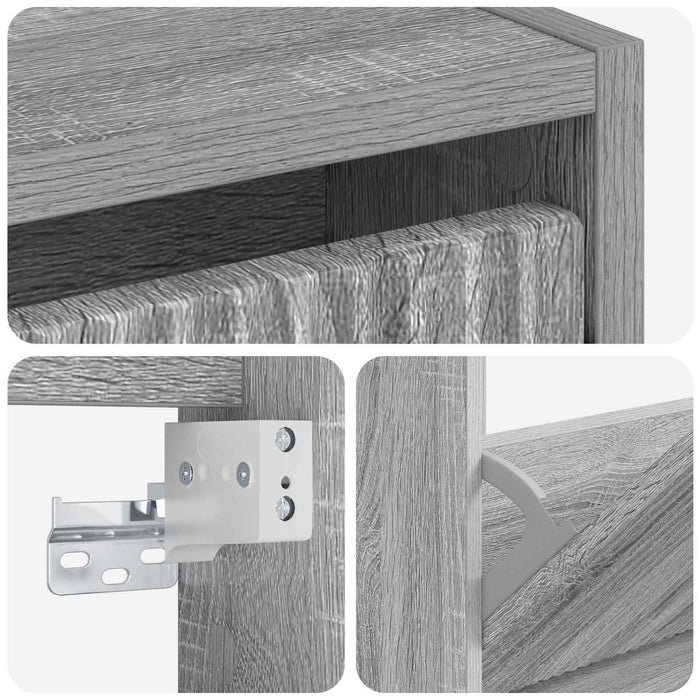 Dulap pentru pantofi montat pe perete ARNHEM 71 x 17 x 86 cm WALTI