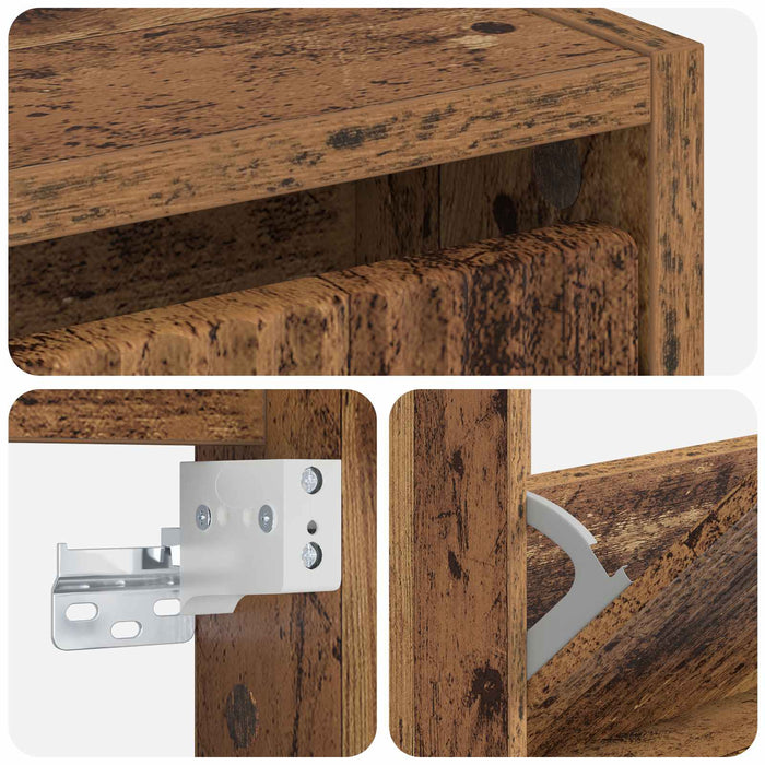 Dulap pentru pantofi montat pe perete ARNHEM 71 x 17 x 86 cm WALTI