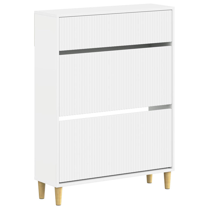 Dulap pentru pantofi ARNHEM 78 x 24 x 103 cm Lemn prelucrat Alb WALTI