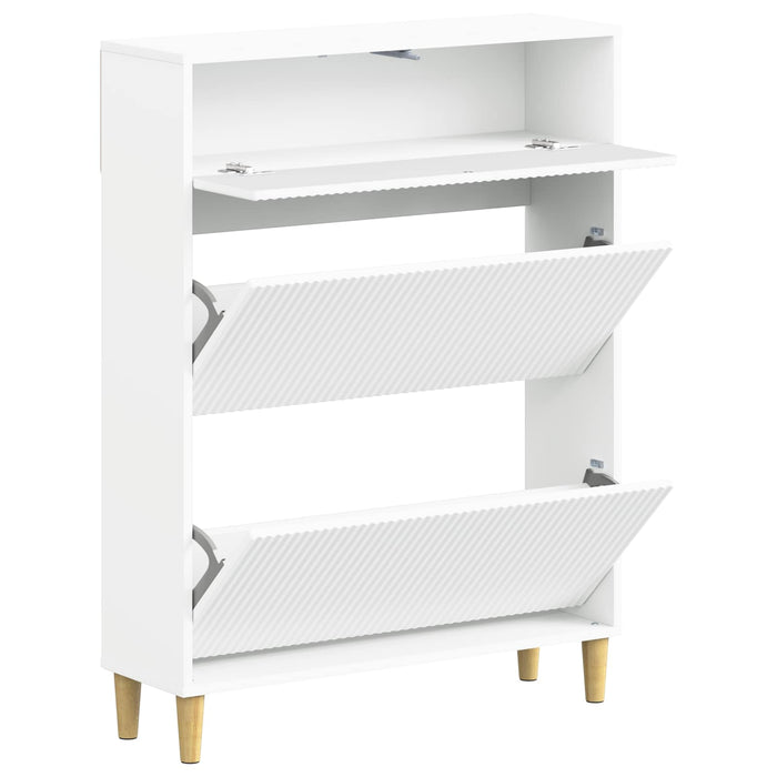 Dulap pentru pantofi ARNHEM 78 x 24 x 103 cm Lemn prelucrat Alb WALTI