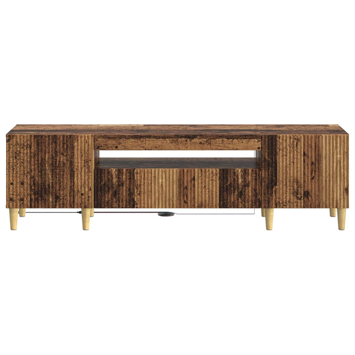 Cabinet TV cu LED Lemn vechi Lemn prelucrat WALTI