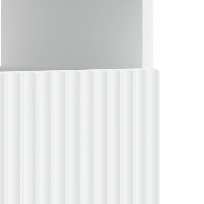 Cabinet TV cu LED Alb Lemn prelucrat WALTI
