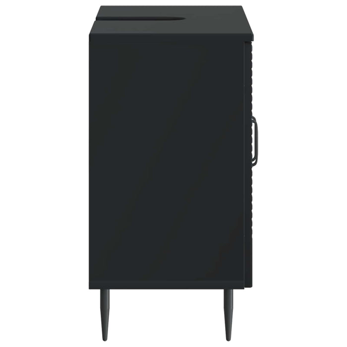 Dulap pentru Chiuveta de Baie HAARLEM Negru 59,5 x 31,5 x 59 cm - WALTI WALTI