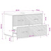 Dulap pentru Chiuveta de Baie HAARLEM Alb 82 x 41 x 58,5 cm - WALTI WALTI