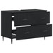Dulap pentru Chiuveta de Baie HAARLEM Negru 82 x 41 x 58,5 cm - WALTI WALTI