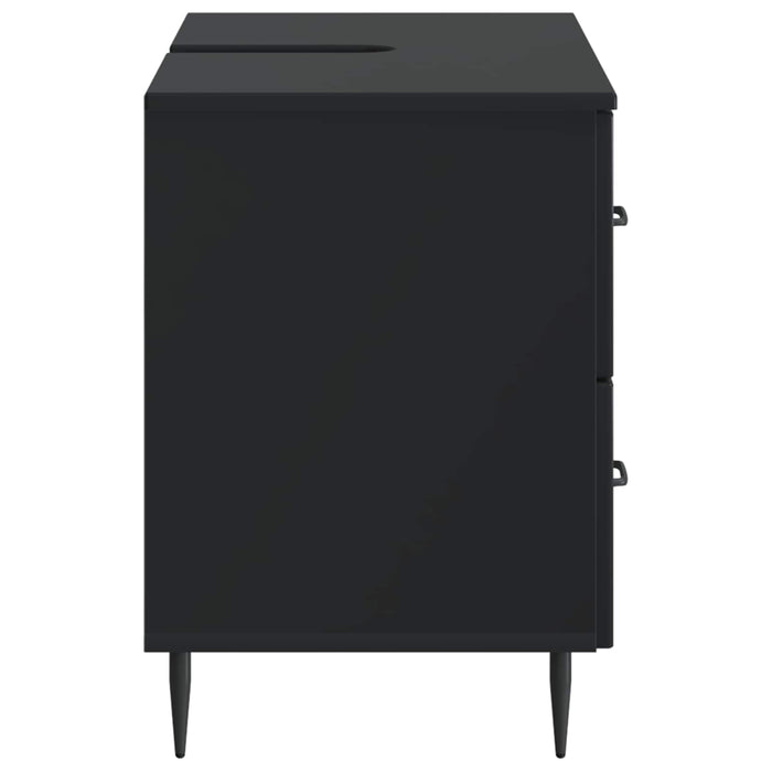 Dulap pentru Chiuveta de Baie HAARLEM Negru 82 x 41 x 58,5 cm - WALTI WALTI