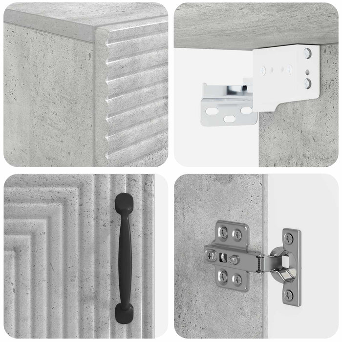 Dulap de perete pentru baie HAARLEM Gri Beton 30 x 31 x 59 cm WALTI