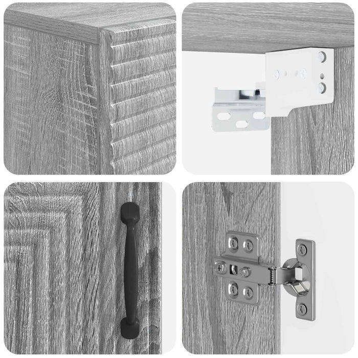 Dulap de perete pentru baie HAARLEM Sonoma gri 30 x 31 x 59 cm WALTI
