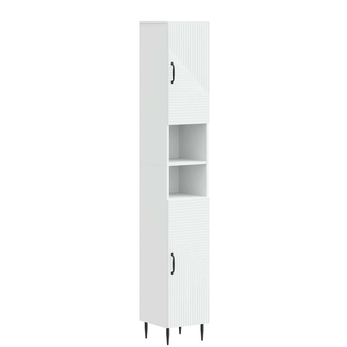 Cabinet de Baie cu Raft Deschis HAARLEM Alb 30 x 31 x 190 cm WALTI