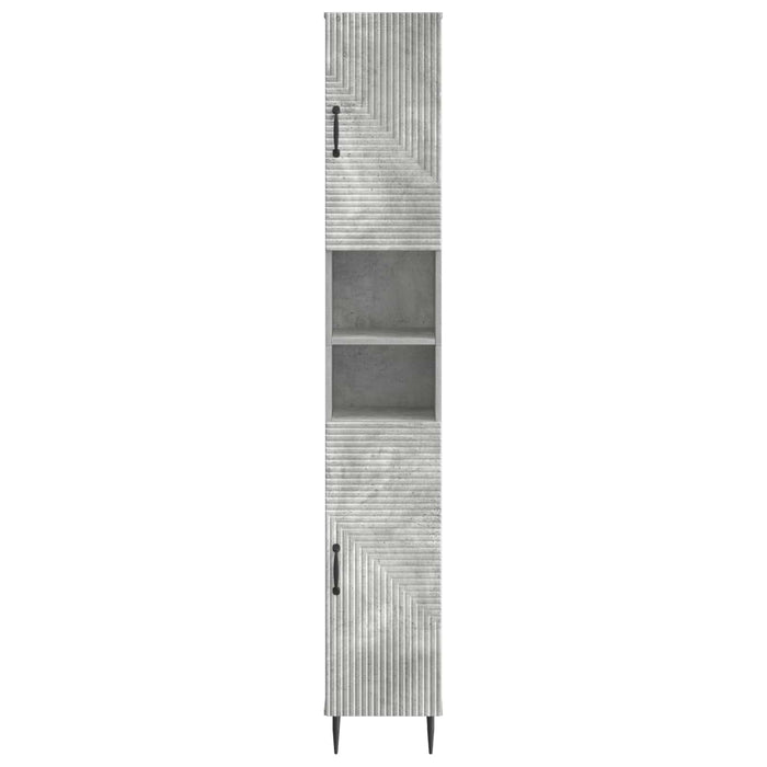 Cabinet de Baie cu Raft Deschis HAARLEM Gri Beton WALTI