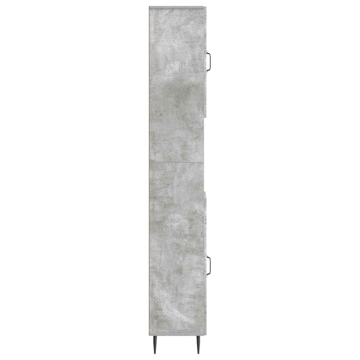 Cabinet de Baie cu Raft Deschis HAARLEM Gri Beton WALTI