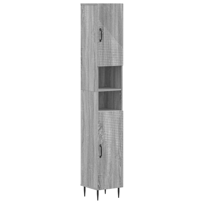 Cabinet de Baie cu Raft Deschis HAARLEM Sonoma gri WALTI