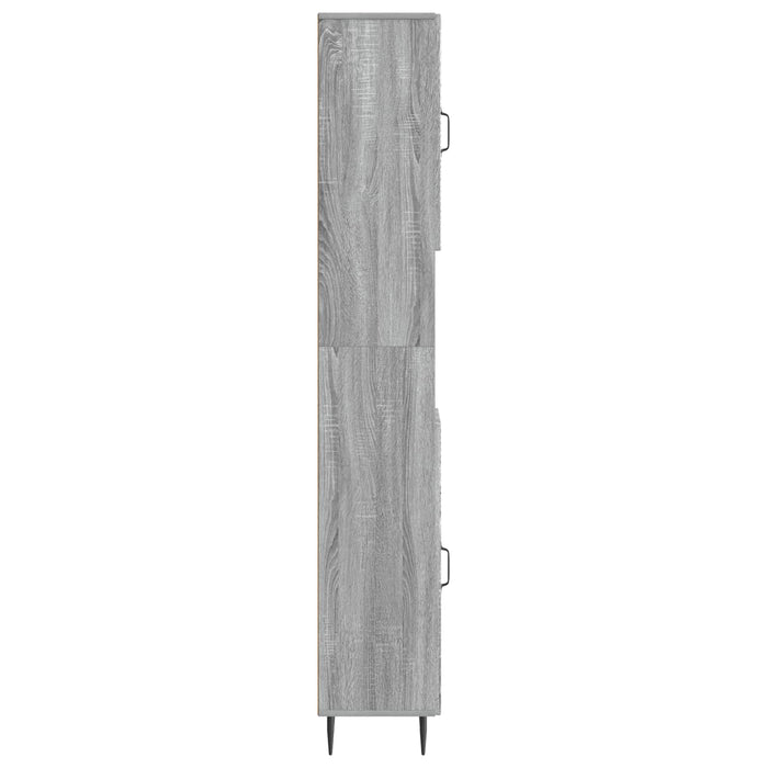 Cabinet de Baie cu Raft Deschis HAARLEM Sonoma gri WALTI