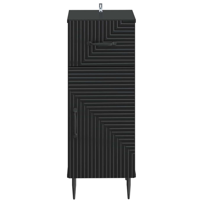 Dulap de Depozitare pentru Baie HAARLEM Negru 30 x 31 x 80 cm WALTI