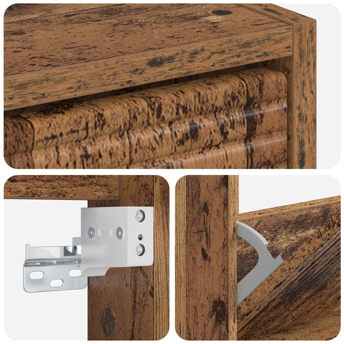Dulap pentru pantofi montat pe perete HAARLEM 71 x 17 x 86 cm WALTI